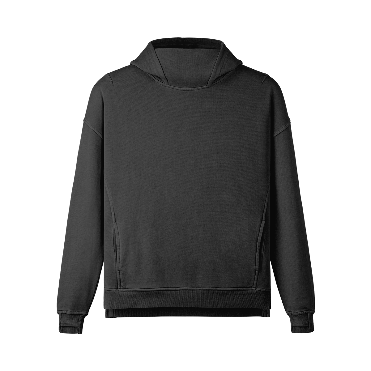 Cross relaxed turtleneck hoodie