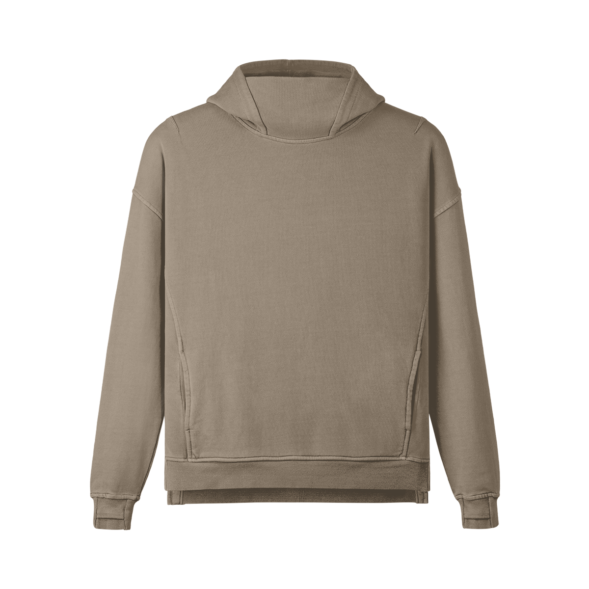 Cross relaxed turtleneck hoodie